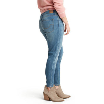 Women modern skinny light blue stretchable jeans