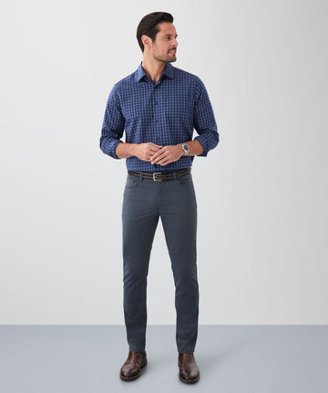 Casual Grey Cotton Pant