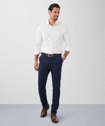 Navy Blue Cotton Pant