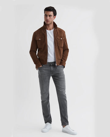 Stretch Grey Jeans Slim-Fit