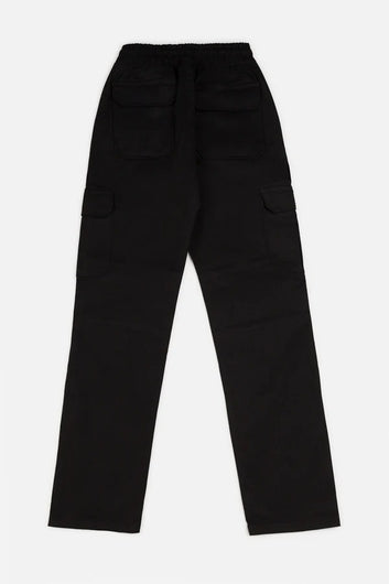 Black Cargo Trouser For Womens
