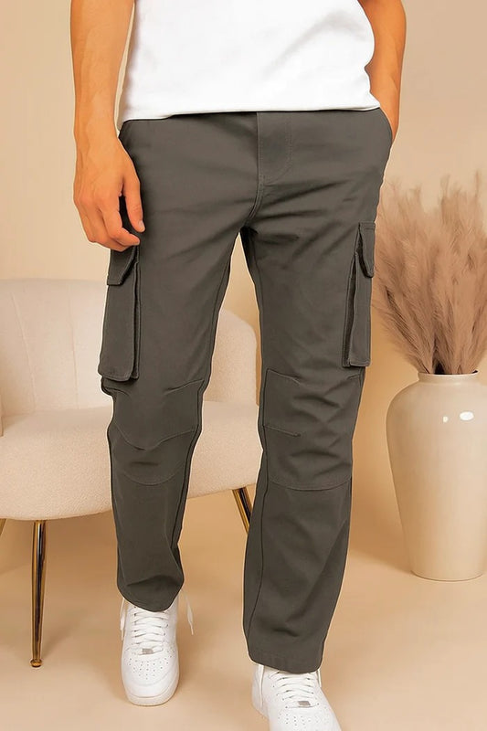 Gray Cargo Trouser
