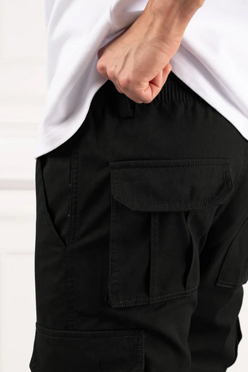 Black Cargo Trouser